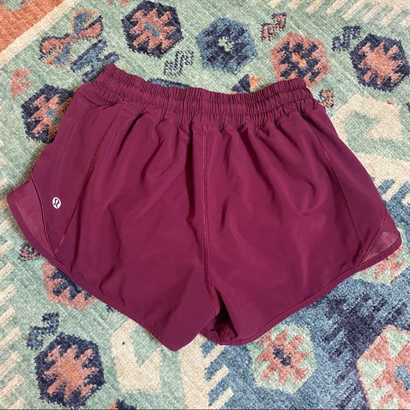 maroon lululemon shorts